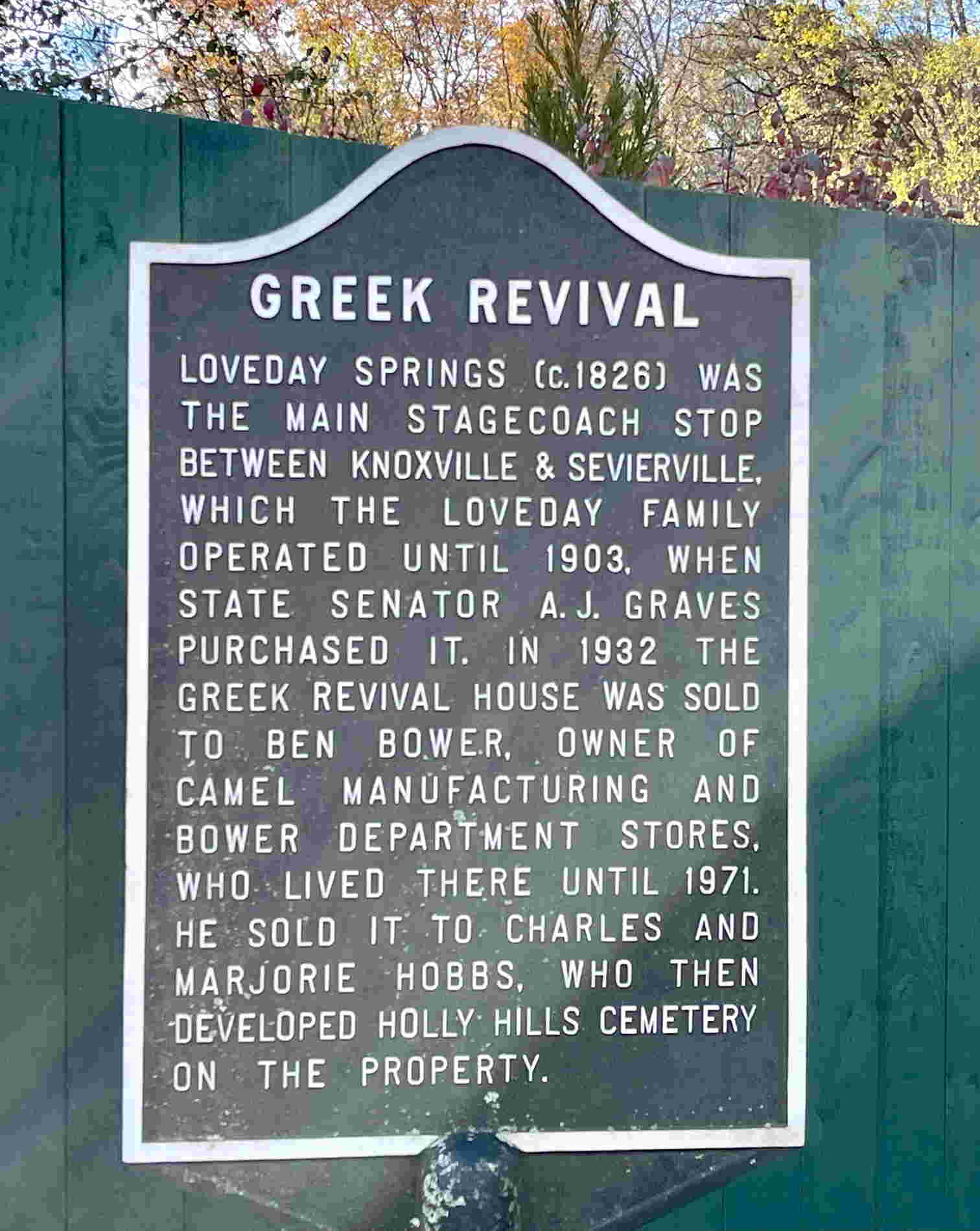 Loveday Springs historical marker